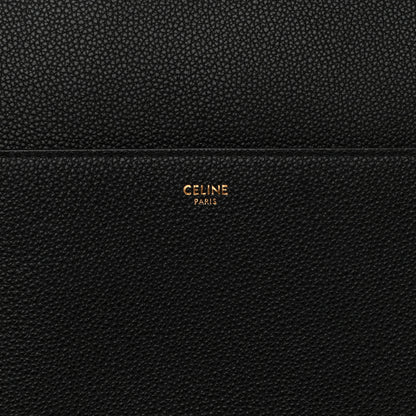 Celine Soft Grained Calfskin Sangle Bucket Bag Black 6 of 12