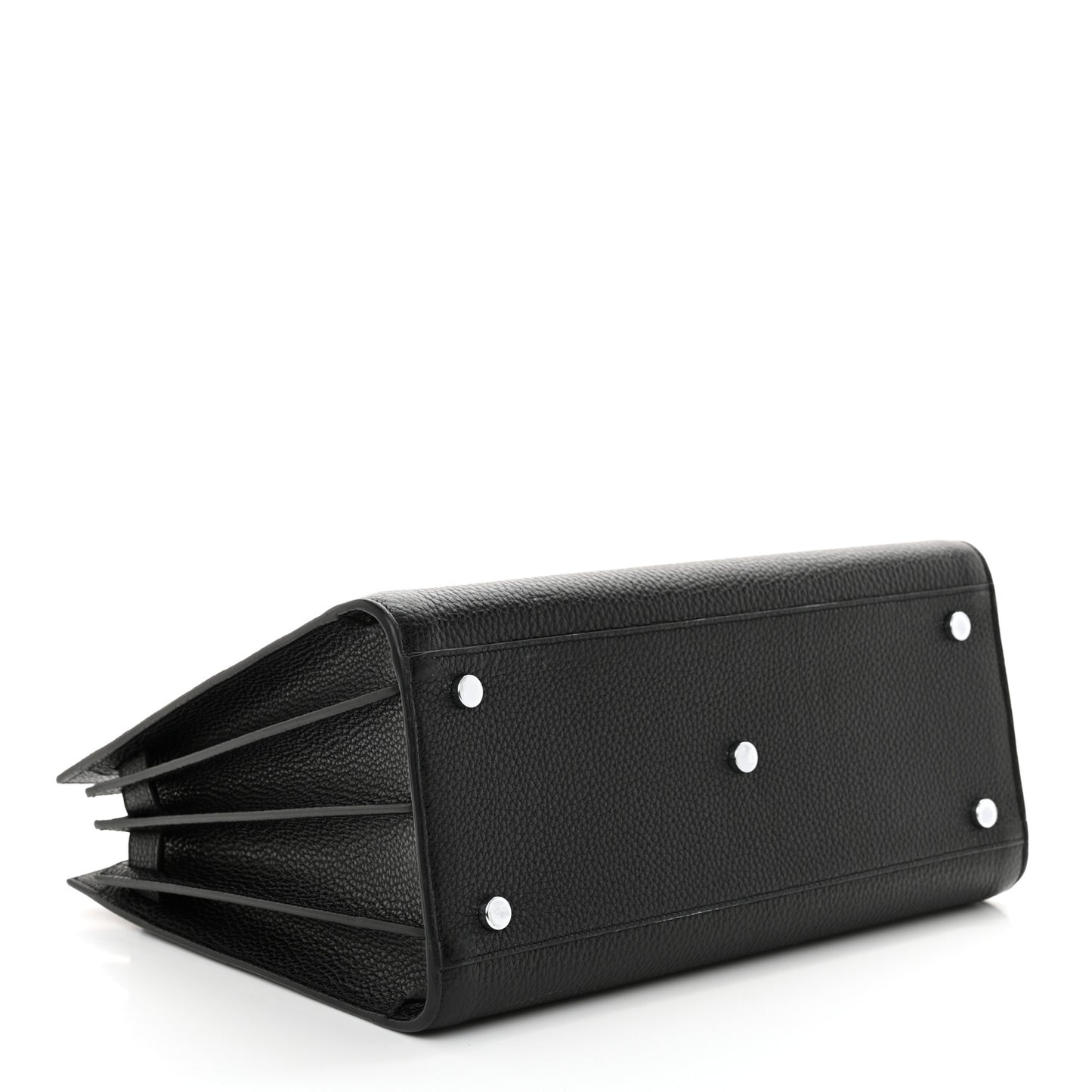 Grained Calfskin Small Sac De Jour Black