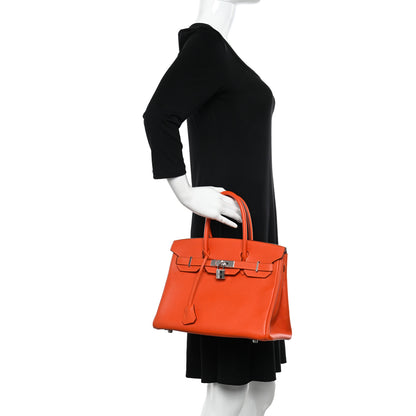 Hermes Epsom Birkin 30 Orange Poppy 2 of 13