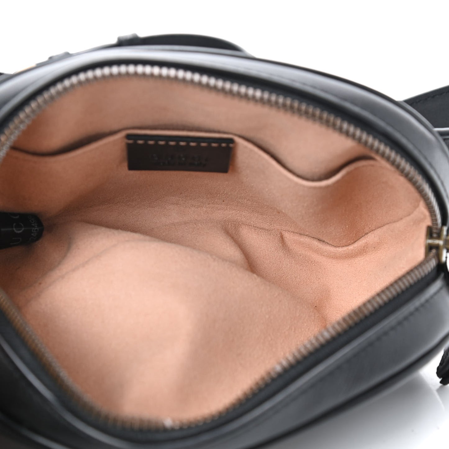 Calfskin Matelasse GG Marmont Belt Bag 85 34 Black