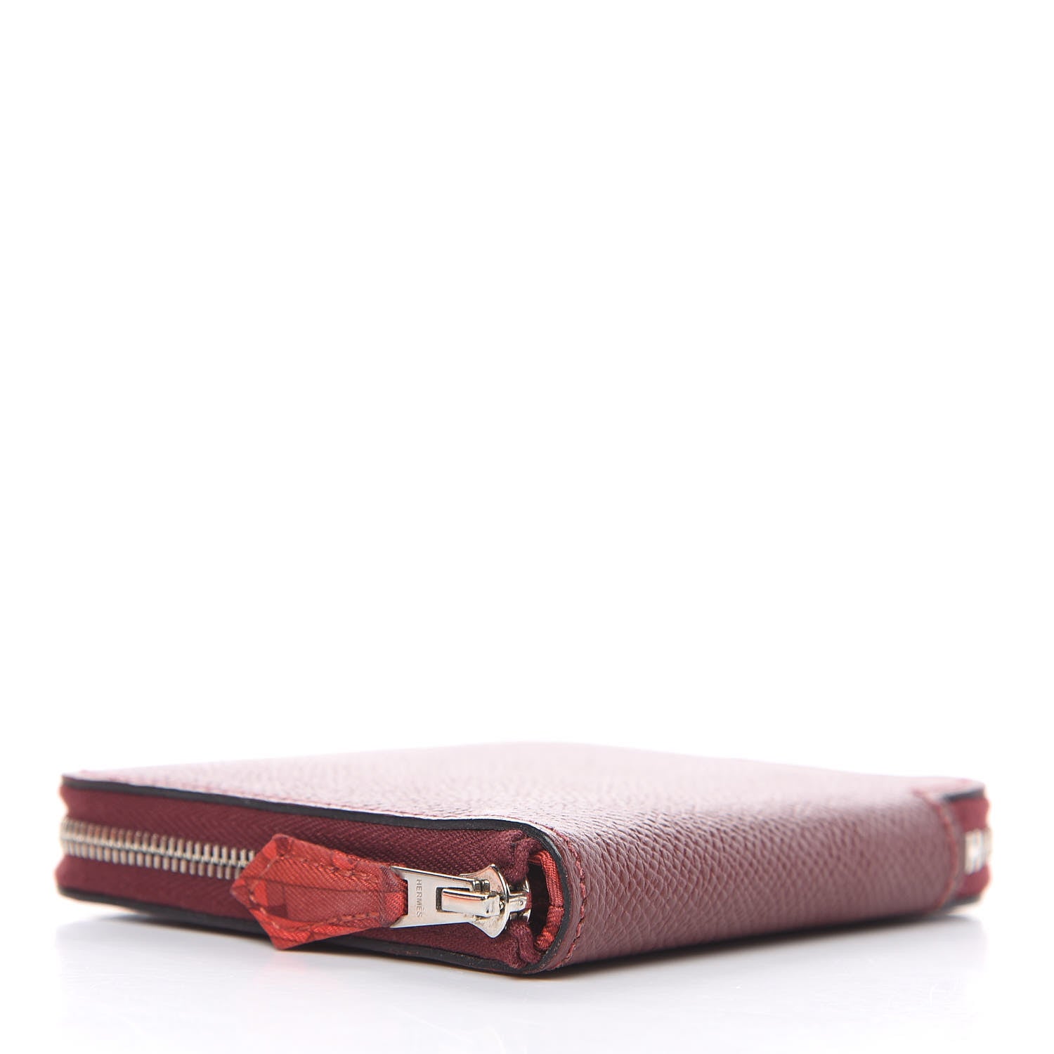 Hermes Epsom Silk'in Compact Wallet Rouge H 4 of 9