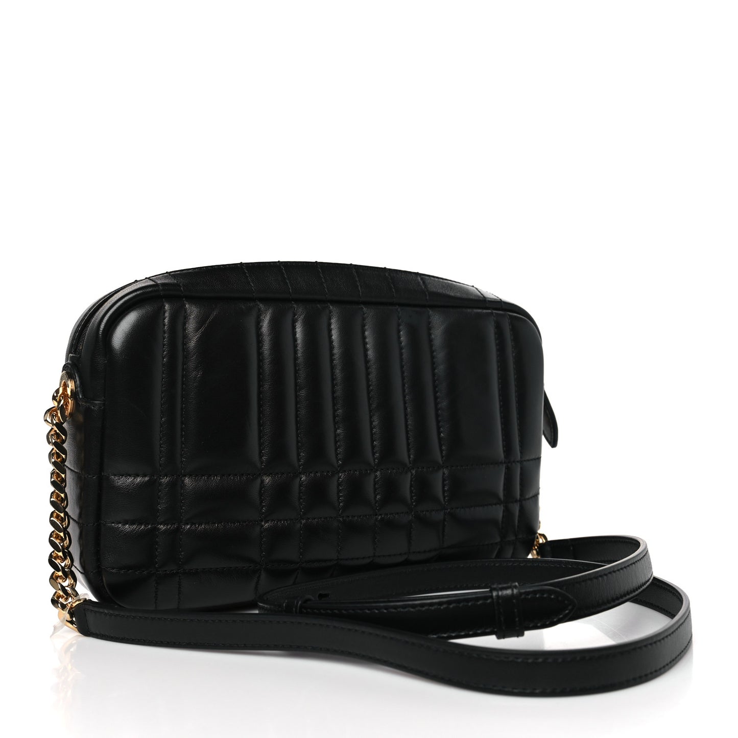 Calfskin Quilted Small Lola Camera Bag Black