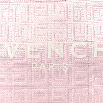 Givenchy Coated Canvas Logo 4G Embossed Small Moon Cut Out Shoulder Bag Blossom Pink 8 of 10