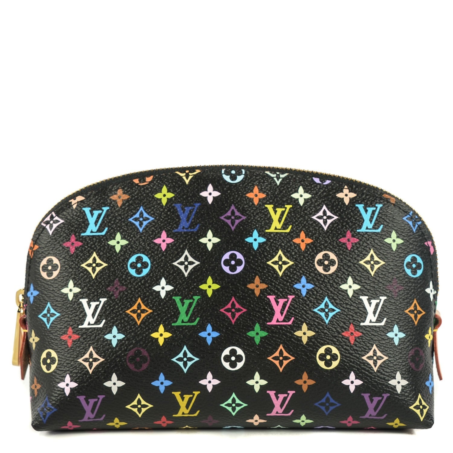 Louis Vuitton Monogram Multicolor Cosmetic Pouch Black Grenade 1 of 8