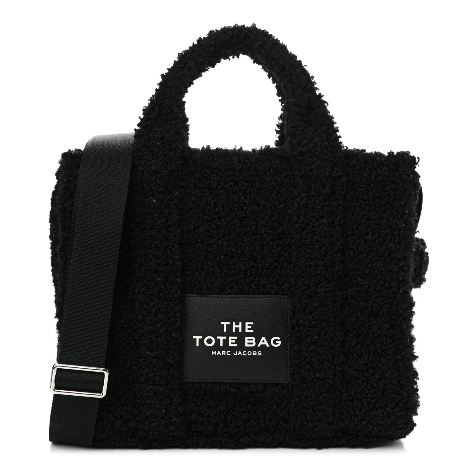 Marc Jacobs Polyester Cotton Medium The Teddy Traveler Tote Bag Black 1 of 10