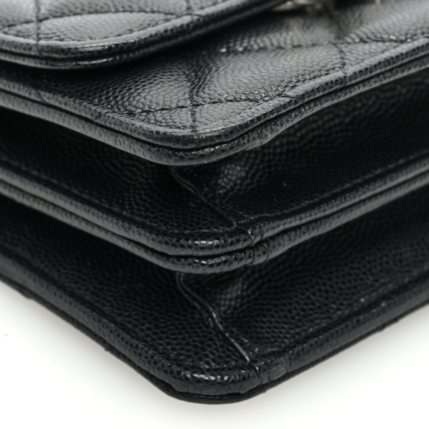 Chanel Caviar Quilted Pick Me Up Clutch With Chain Black 9 of 10