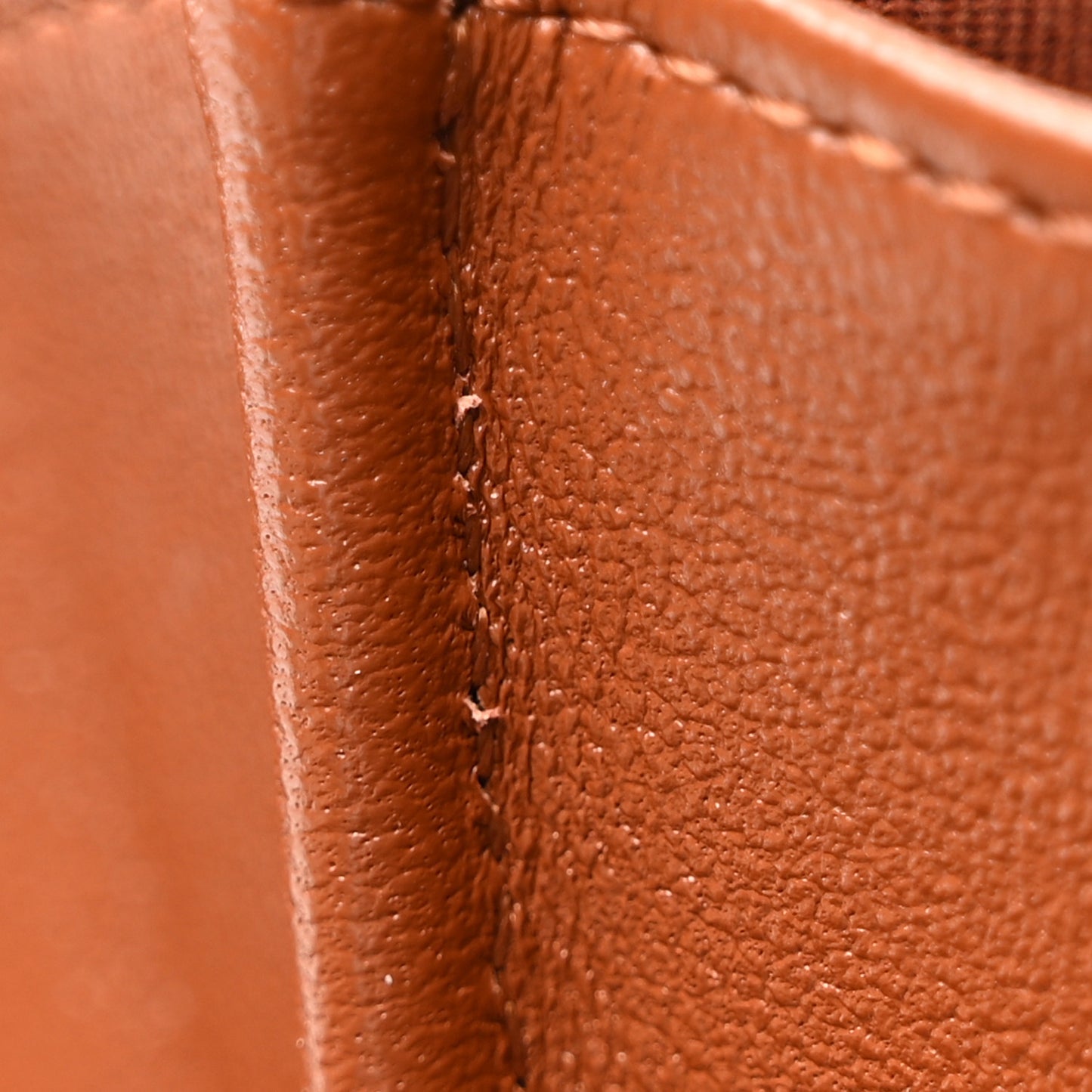 Lambskin Quilted Studded CC Large Gusset Zip Around Wallet Light Brown