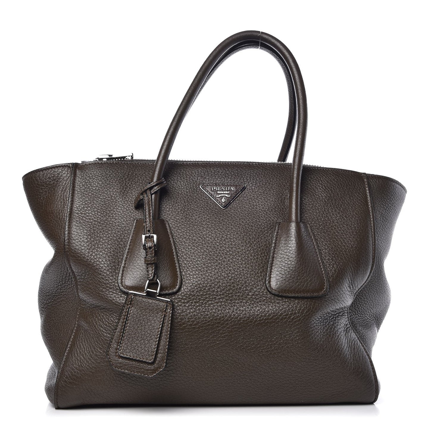 Cervo Deerskin Twin Pocket Tote Militare