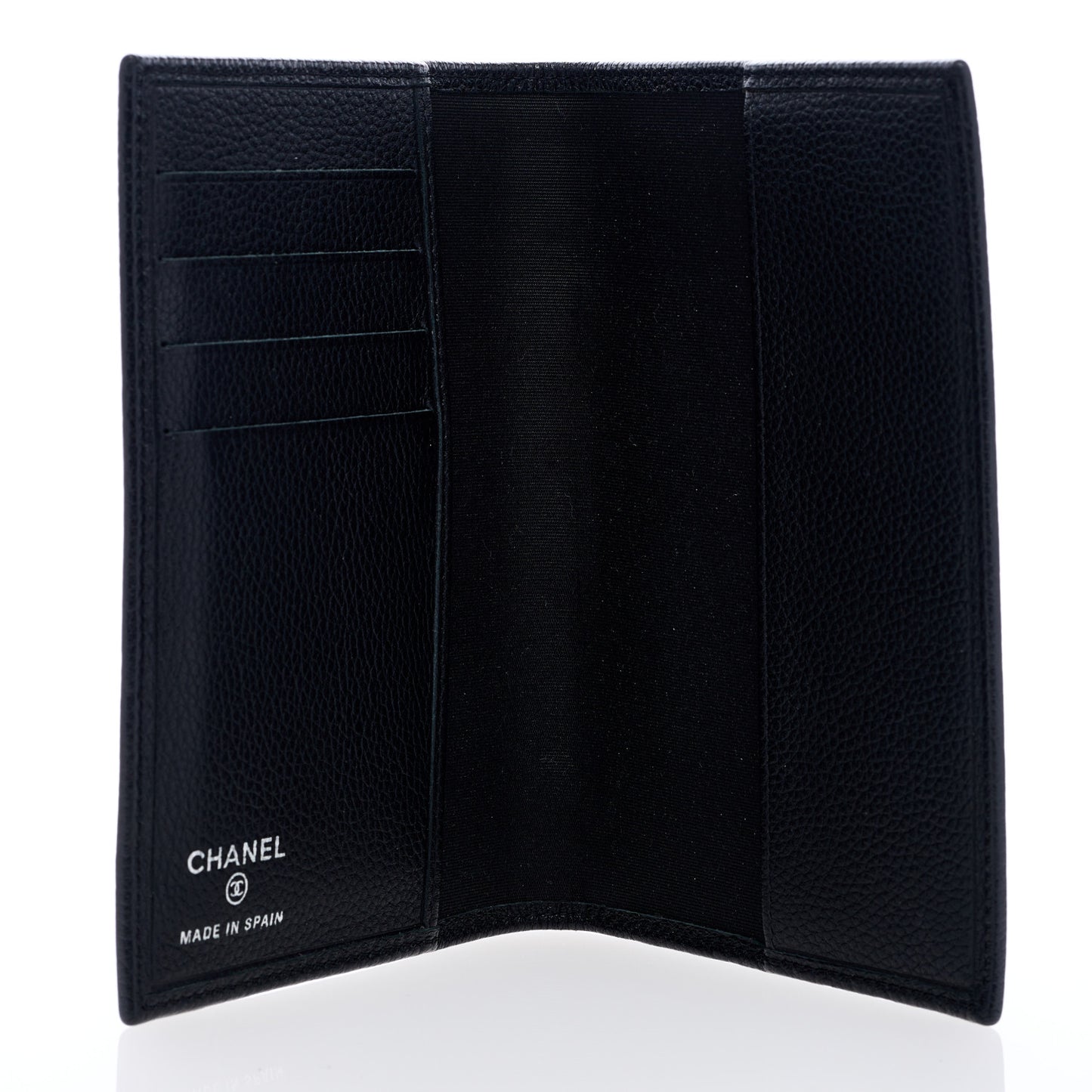Calfskin Passport Holder Black