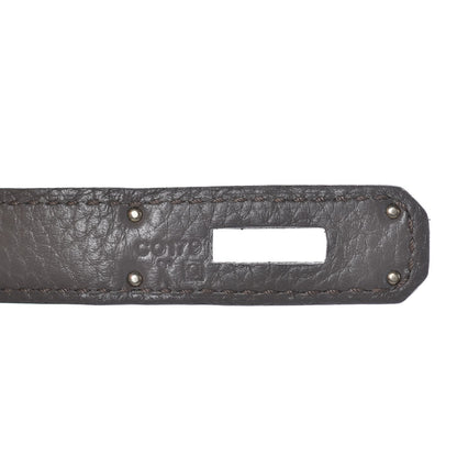 Hermes Taurillon Clemence Birkin 30 Etain 11 of 33