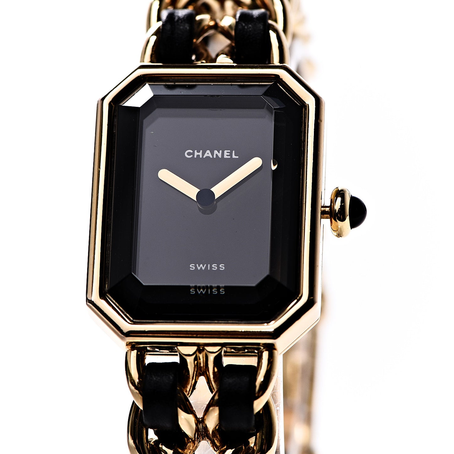 Stainless Steel Lambskin 20mm Chain Premiere Quartz Watch Gold M