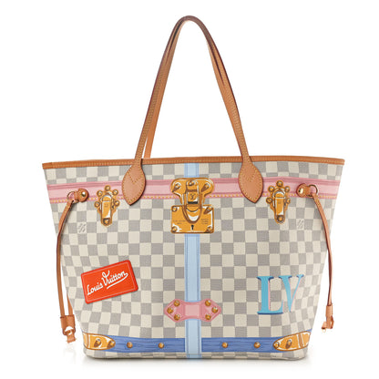 Louis Vuitton Damier Azur Summer Trunks Neo Neverfull MM 1 of 10