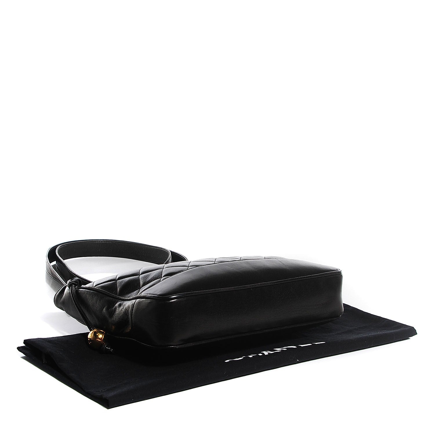 Chanel Lambskin Quilted Shoulder Bag Black 4 of 9