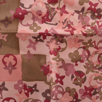 Louis Vuitton Silk Monogram Arty Square Scarf Pale Pink 1 of 5