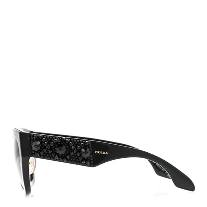 Prada Acetate Bead Sunglasses SPR 10T Black 3 of 8
