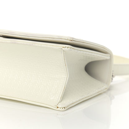 Christian Dior Patent Micro-Cannage Small Diorama Flap Bag White 10 of 16