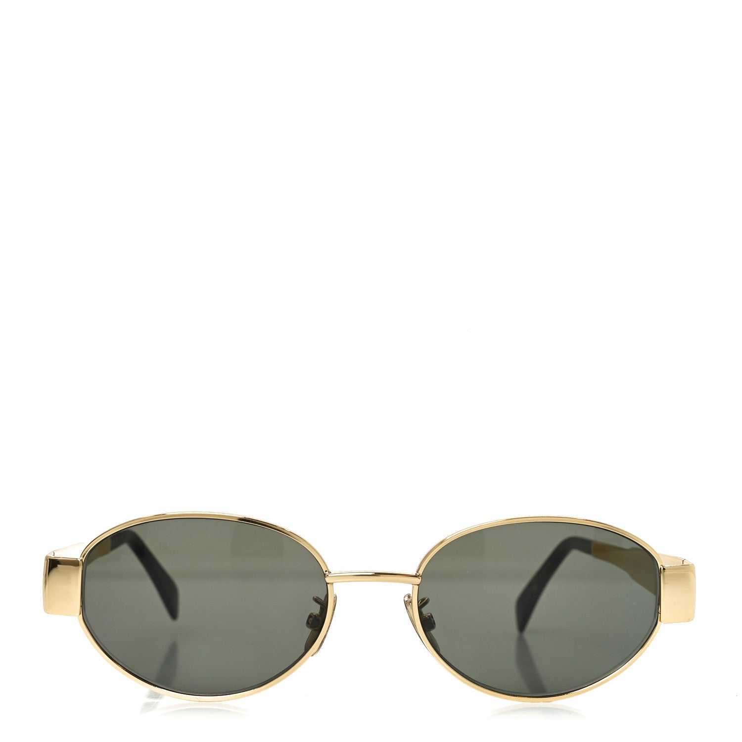 Celine Metal Triomphe 01 Sunglasses CL40235U Gold Green 2 of 7