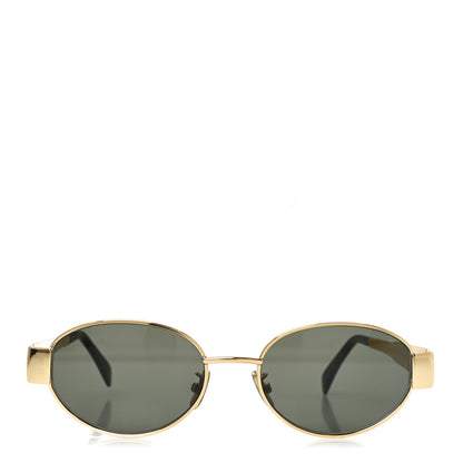 Celine Metal Triomphe 01 Sunglasses CL40235U Gold Green 2 of 7