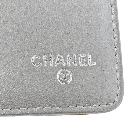 Chanel Lambskin Camellia Embossed Large Flap Wallet Gold 7 of 9