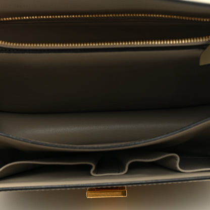 Celine Spazzolato Calfskin Medium Classic Box Flap Bag Quartz 5 of 9