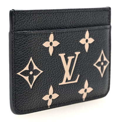 Louis Vuitton Empreinte Card Holder Black Beige 3 of 6