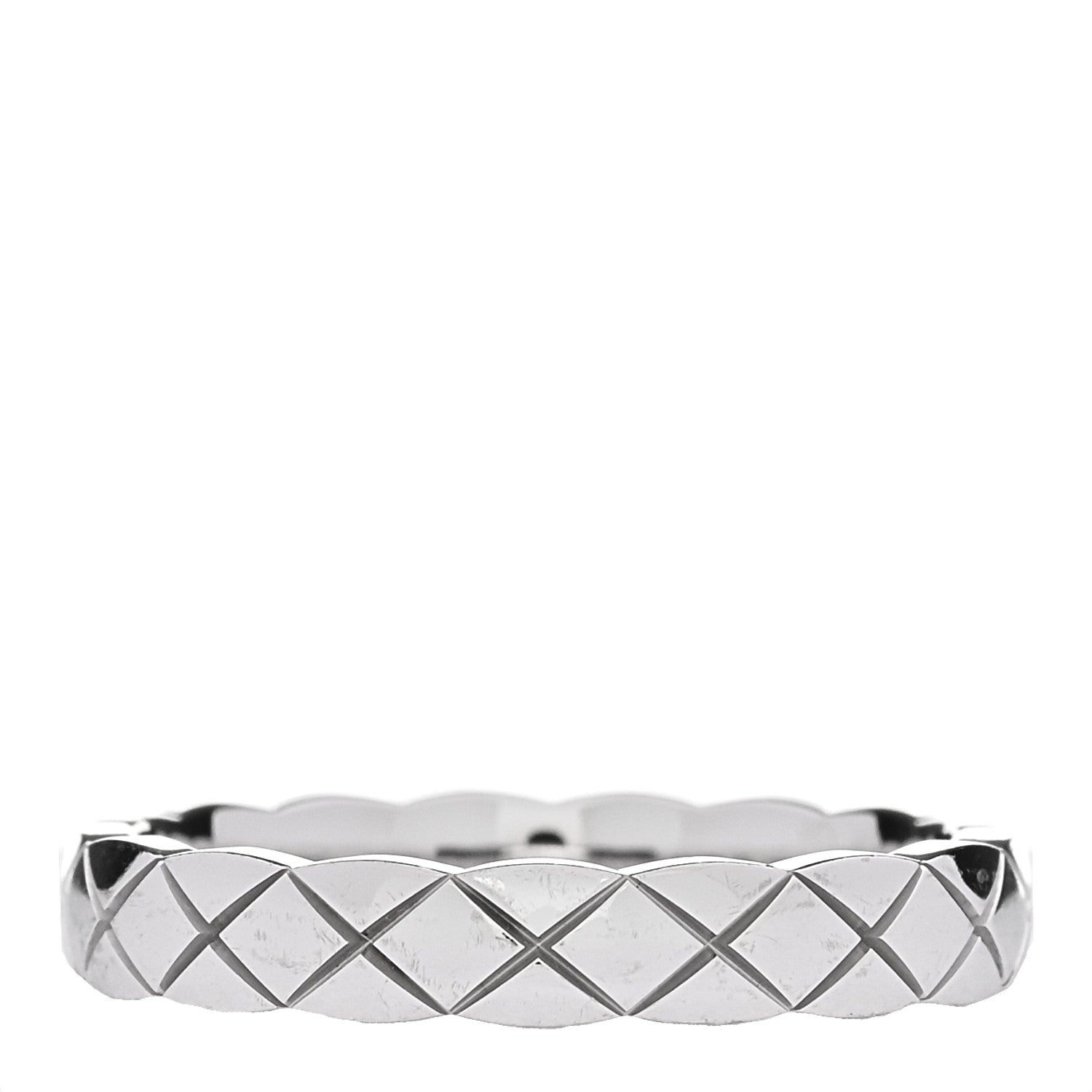 Chanel 18K White Gold Mini Coco Crush Ring 50 5.25 3 of 5