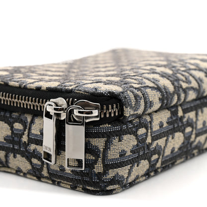 Christian Dior Oblique Pouch Navy Blue 10 of 11