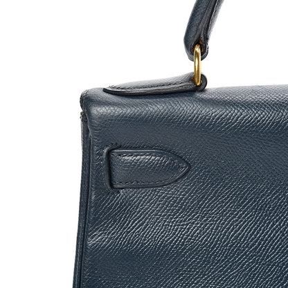 Hermes Courchevel Retourne Kelly 28 Bleu Marine 11 of 48