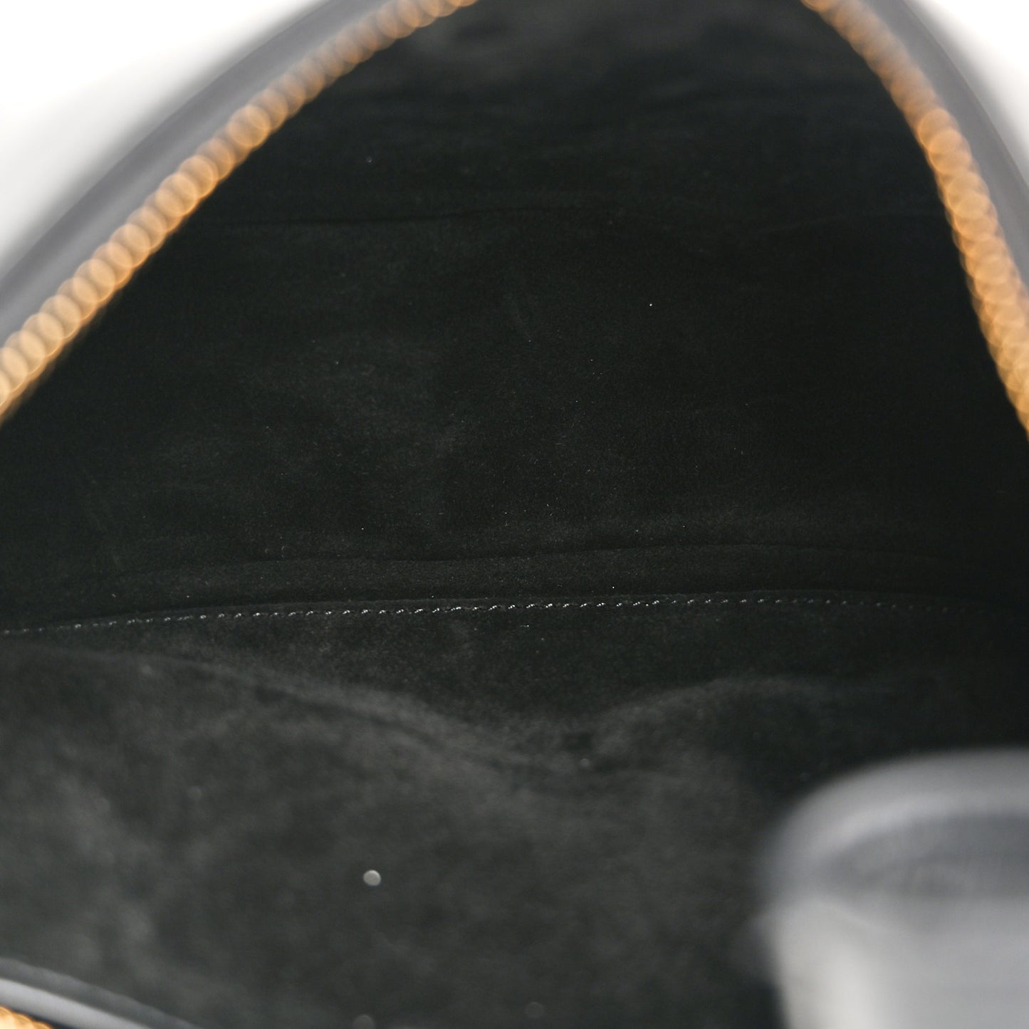 Smooth Calfskin Medium Strap Ava Triomphe Shoulder Bag Black