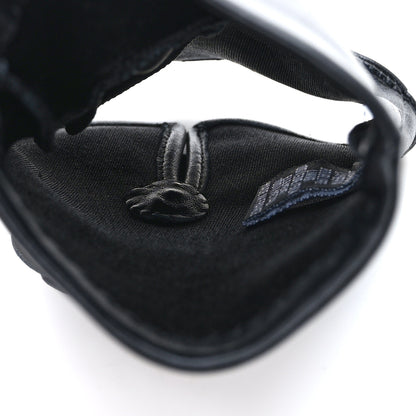 Chanel Lambskin Camellia Fingerless Gloves 8 Black 3 of 5