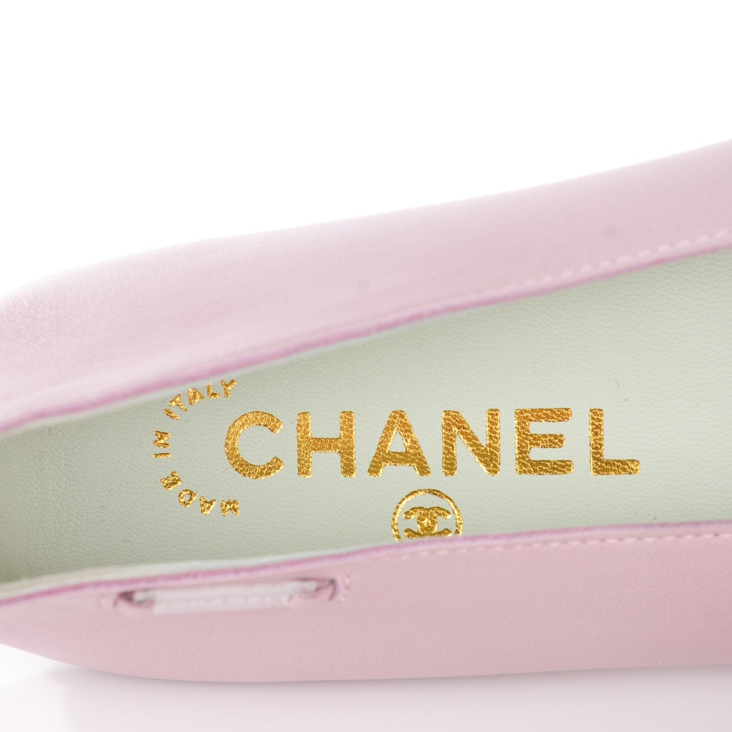 Chanel Lambskin Ballerina Flats 38 Pink 8 of 9