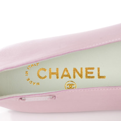 Chanel Lambskin Ballerina Flats 38 Pink 8 of 9