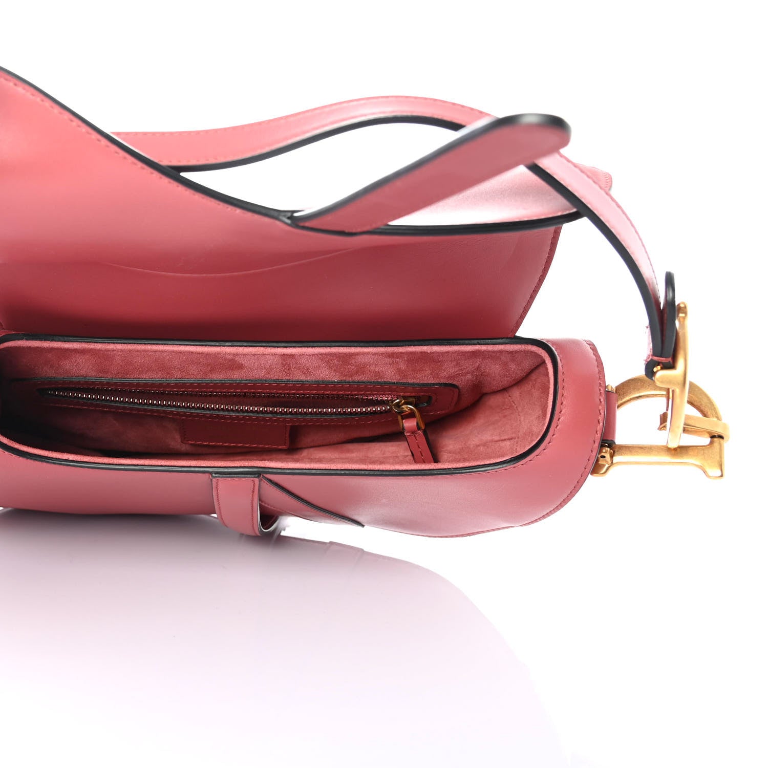 Christian Dior Calfskin Saddle Bag Pink 4 of 4