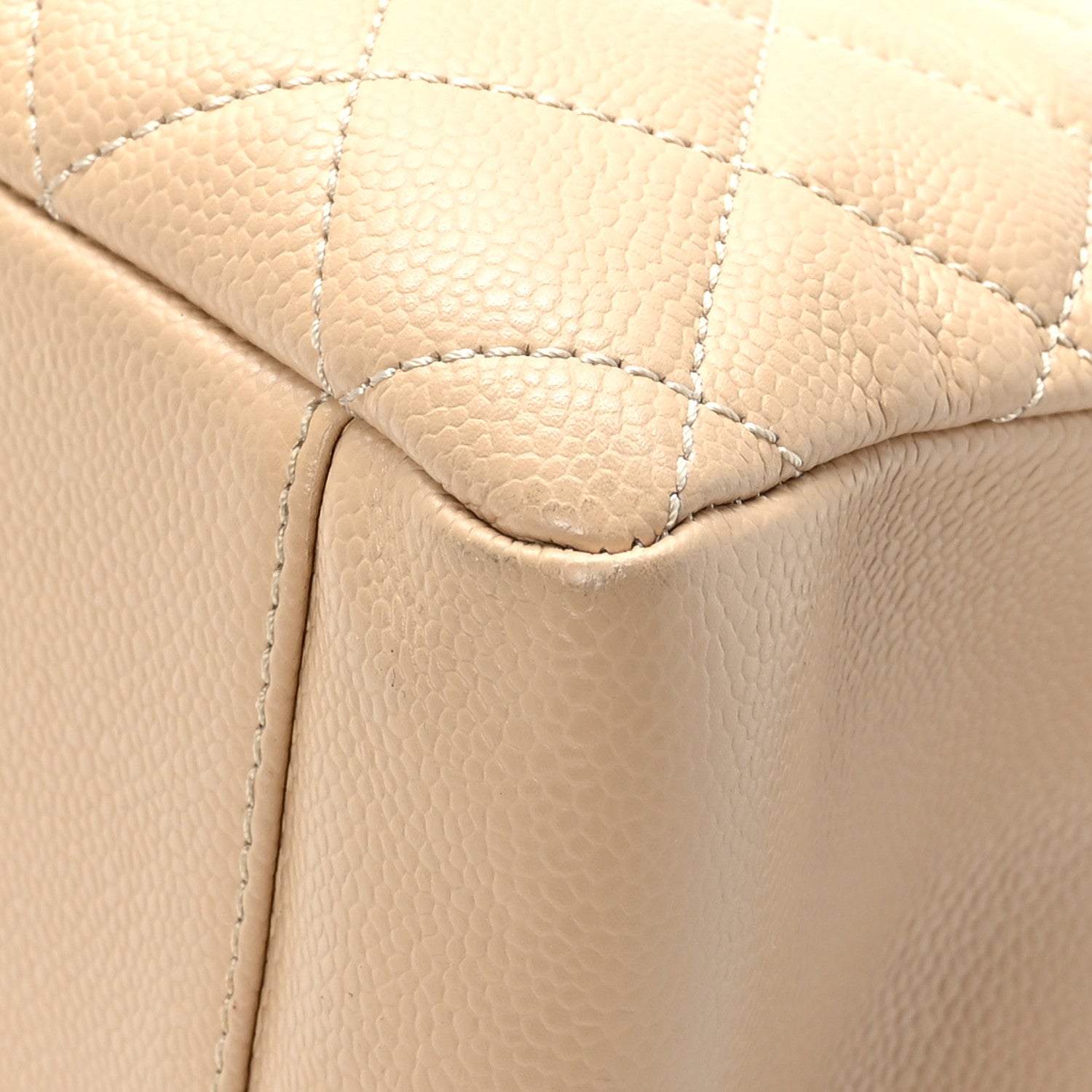 Chanel Caviar Quilted Grand Shopping Tote GST Beige Clair 10 of 12