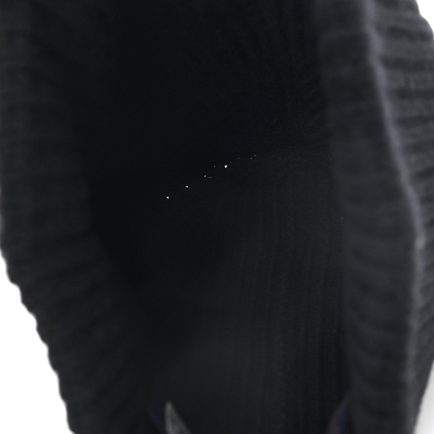 Wool LV Headline Beanie Hat S Black