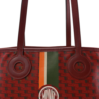 Moynat Grained Calfskin Canvas 1920 Oh! Tote Ruban GM Madder Bronze 7 of 9