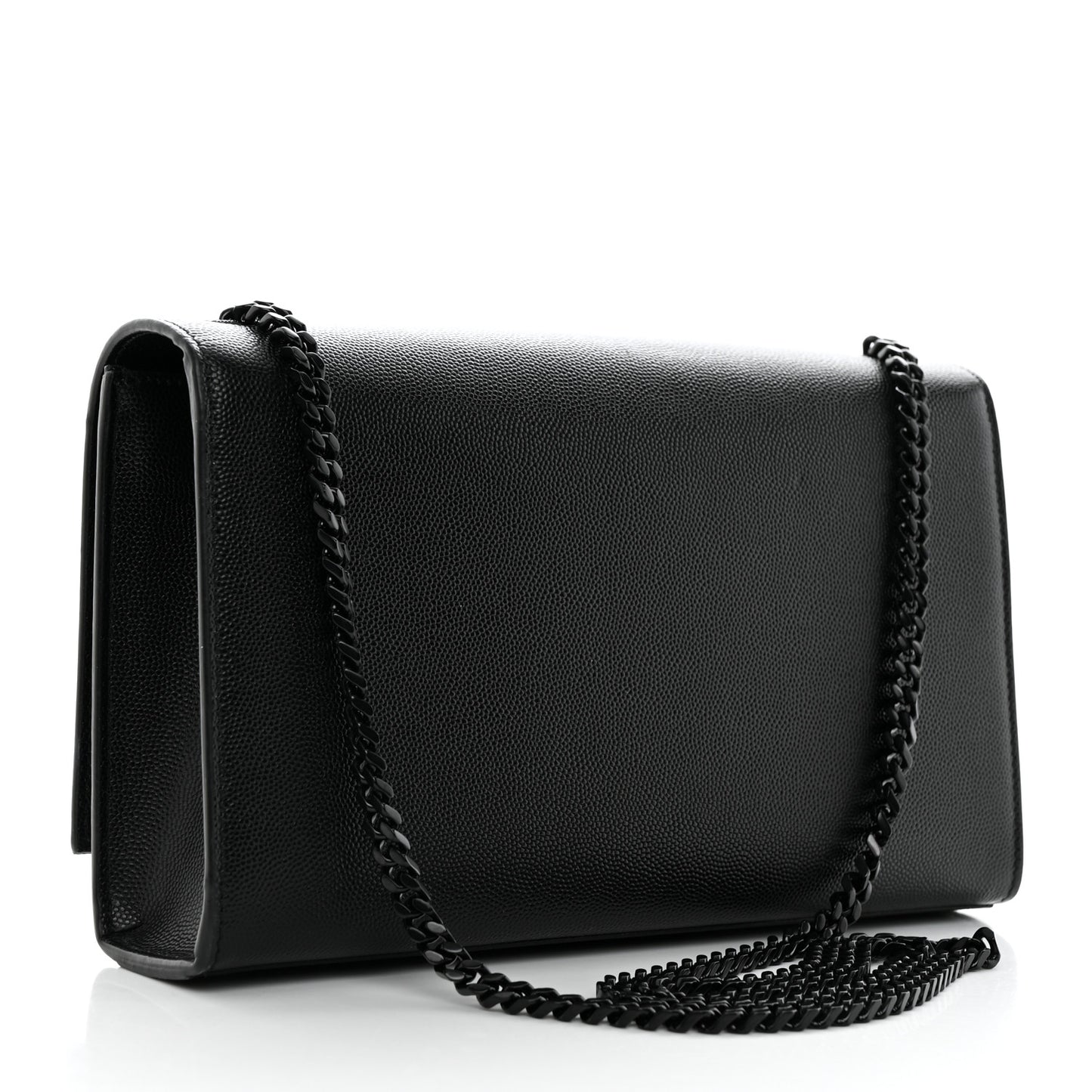 Grain De Poudre Medium Classic Monogram Monochrome Kate Satchel Black