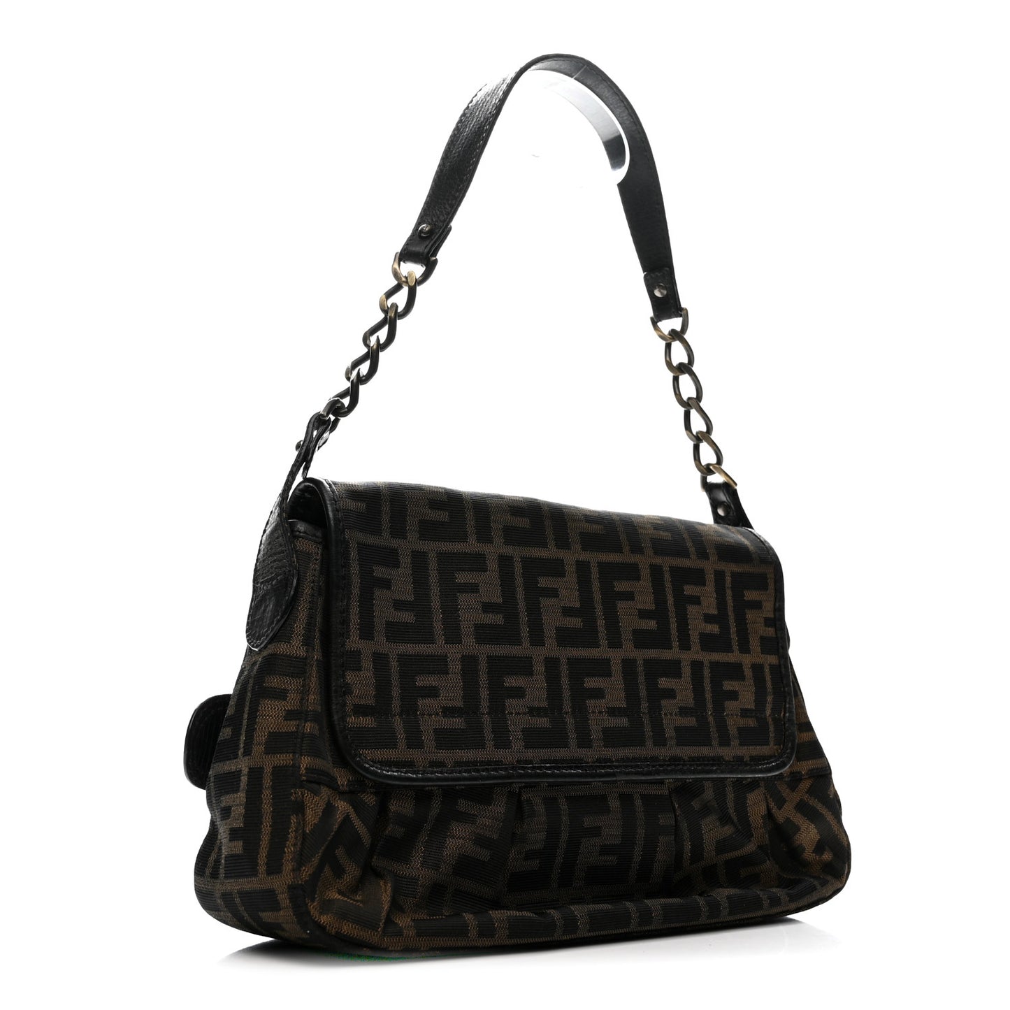 Zucca B Bis Flap Bag Tobacco Castagna