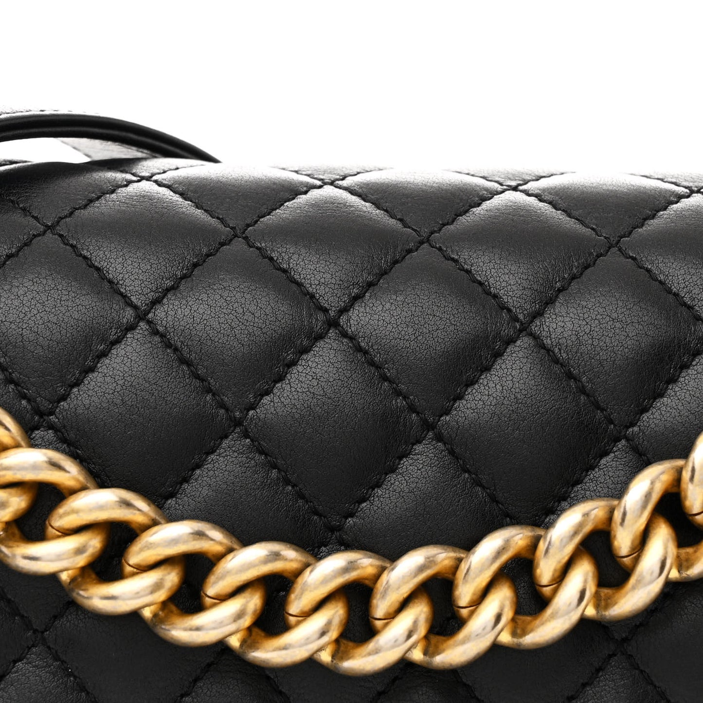 Calfskin Quilted New Medium Boy Flap Black
