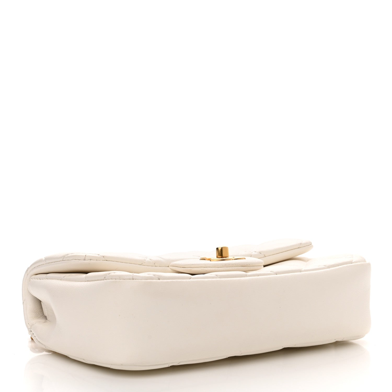 Chanel Lambskin Quilted Mini Heart Charms Flap White 4 of 11