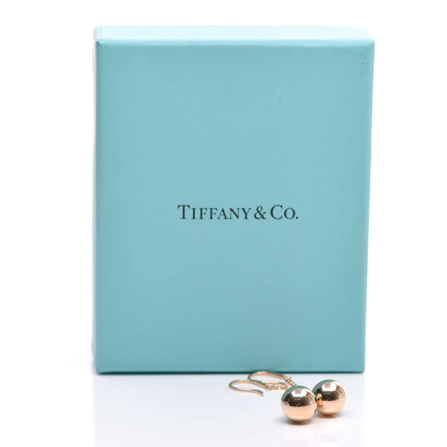 Tiffany 18K Yellow Gold 10mm HardWear Ball Hook Drop Earrings 5 of 5