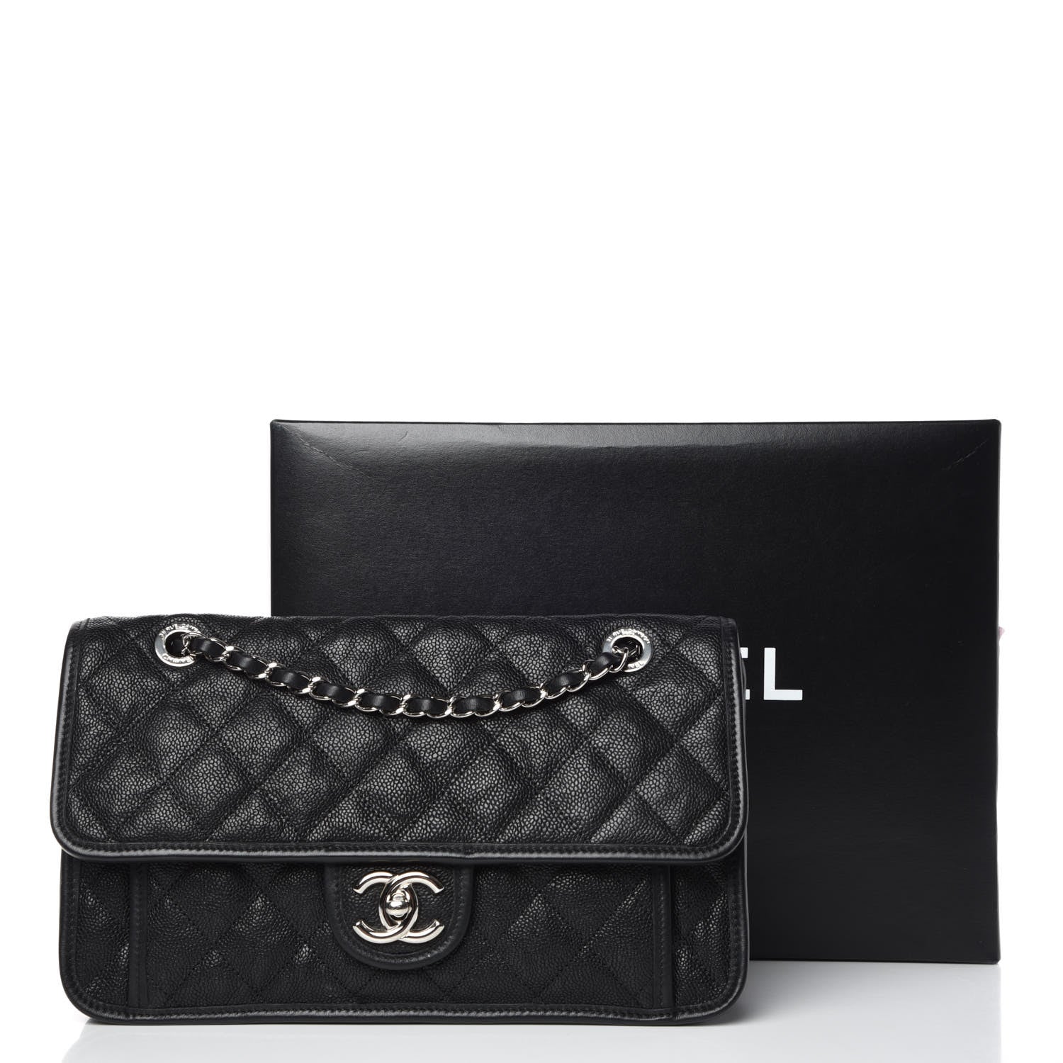 Chanel Caviar Quilted Medium French Riviera Flap Black 12 of 12