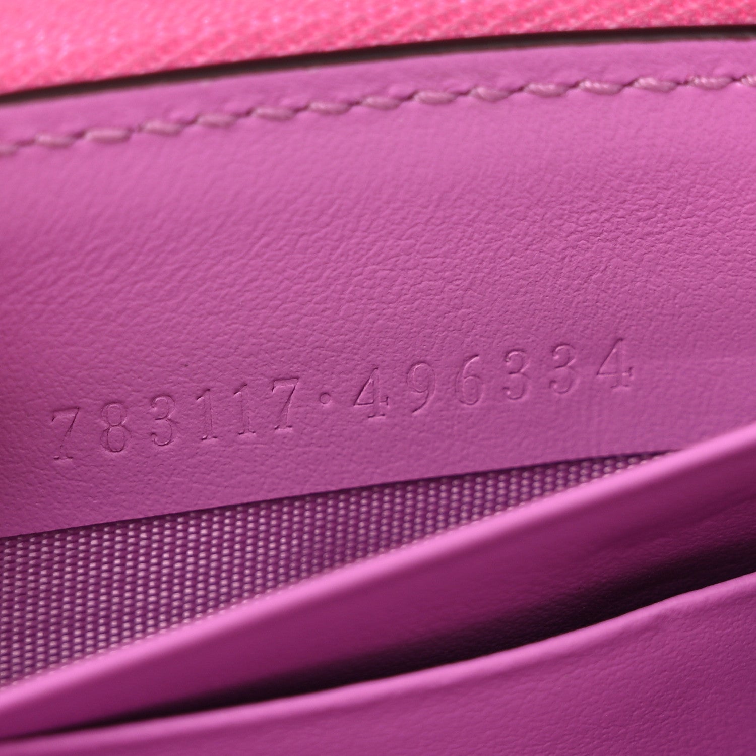 Gucci Calfskin GG Monogram GG Marmont Zip Around Wallet Lilac Yellow 7 of 8