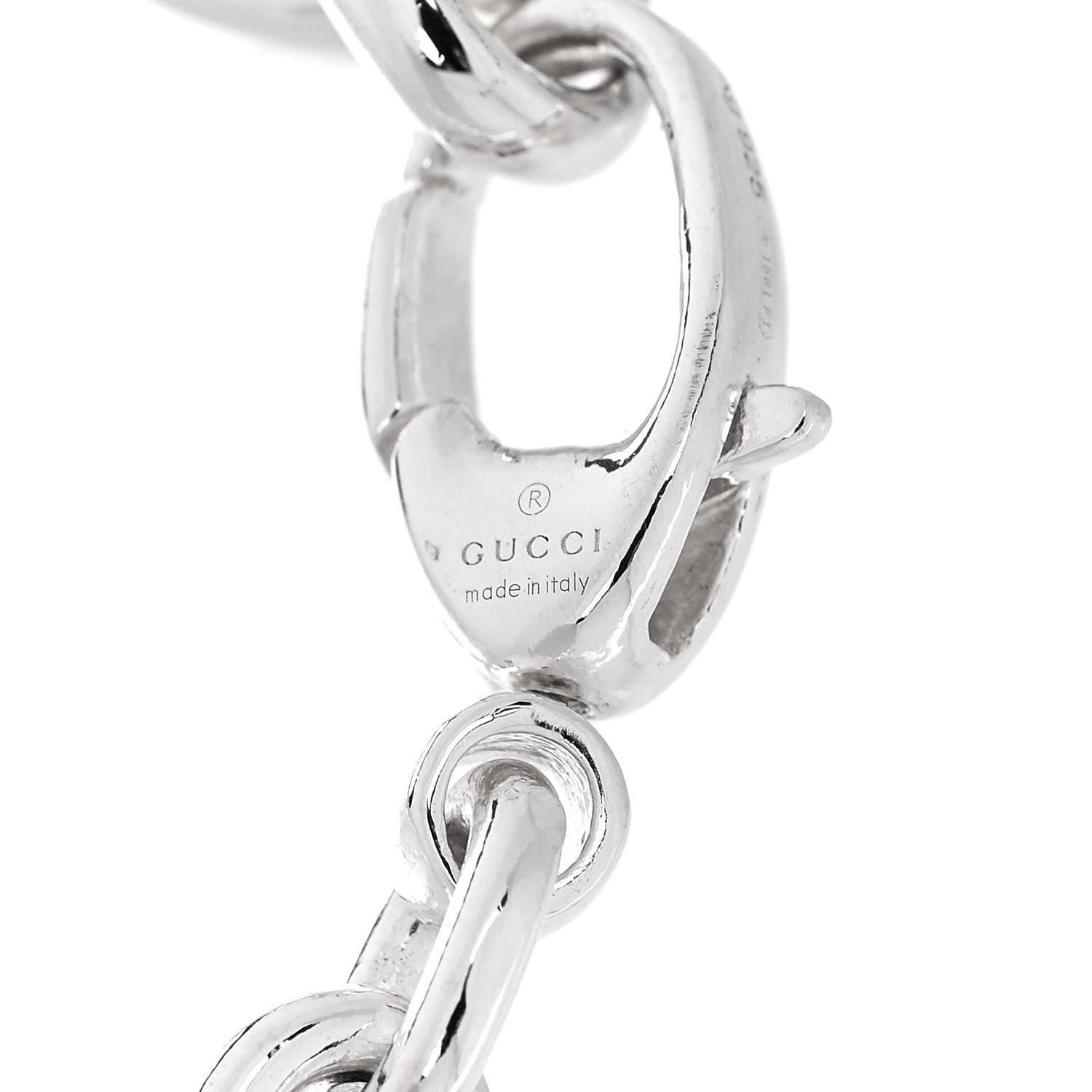 Gucci Sterling Silver Britt G Link Bracelet 3 of 4