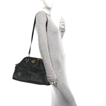 Gucci Calfskin Medium Re(Belle) Top Handle Bag Black 2 of 11