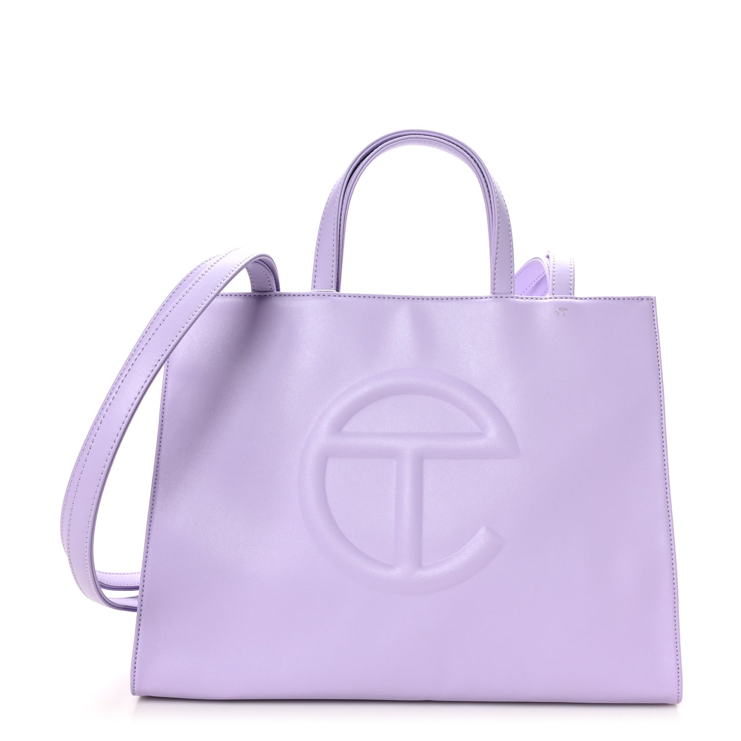 Vegan Leather Medium Shopping Bag Lavender