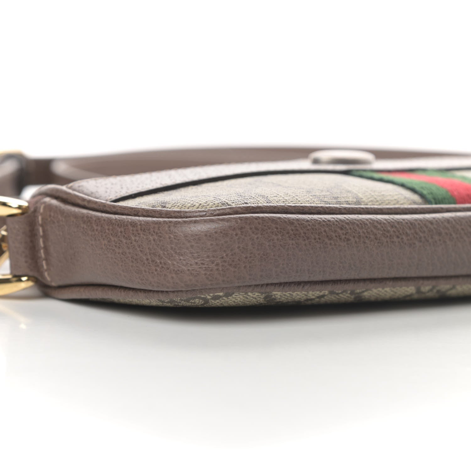 Gucci GG Supreme Monogram Web Mini Ophidia GG Bag Brown 10 of 11