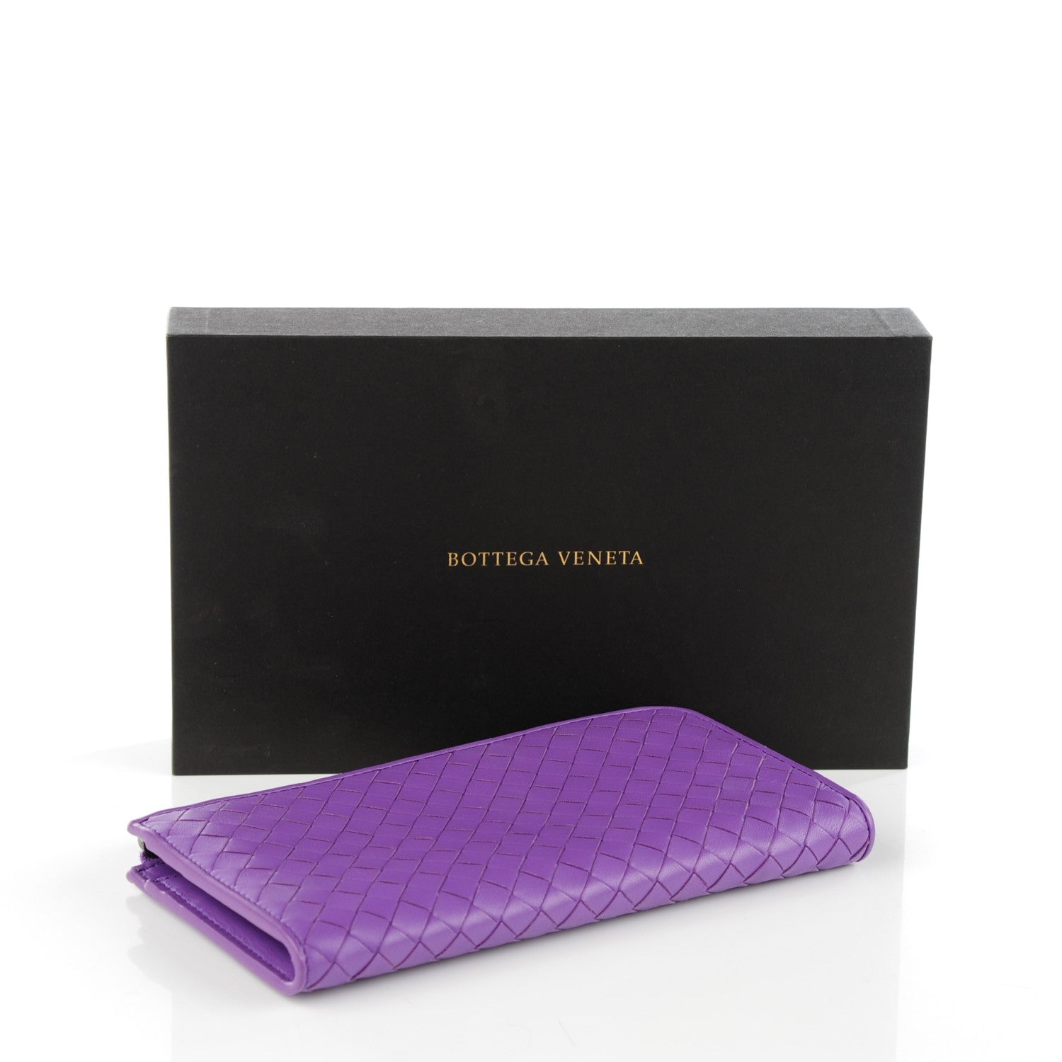 Bottega Veneta Nappa Intrecciato Wristlet Zip Wallet Byzantine 4 of 8