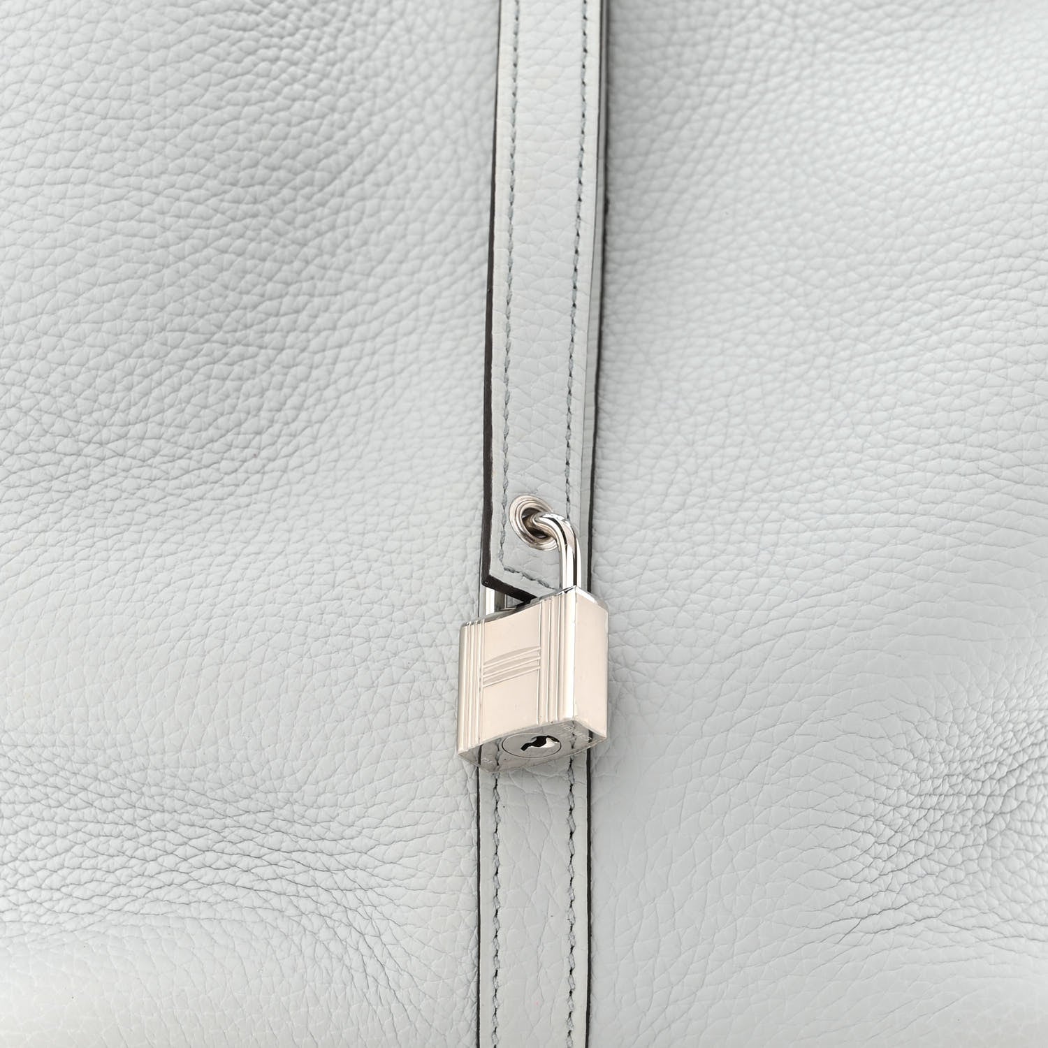 Hermes Taurillon Clemence Picotin Lock 22 MM Bleu Pale 9 of 12