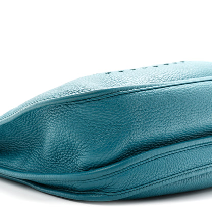 Hermes Taurillon Clemence Evelyne III GM Bleu Izmir 9 of 10